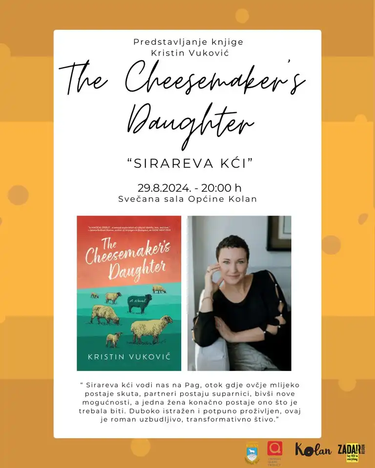 Na Pagu će se održati promocija knjige “Cheesemaker’s daughter” autorice Kristin Vuković.