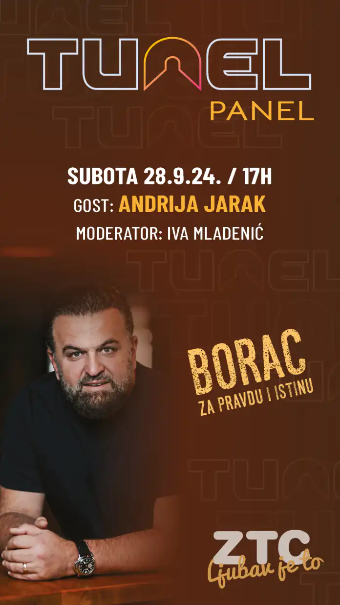 U ZTC stiže Andrija Jarak – ne propustite Tunel panel 28.09.! U ZTC stiže Andrija Jarak – ne propustite Tunel panel 28.09.!
