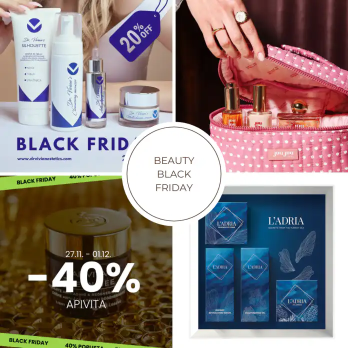 Dr Vivians Estetics, Apivita, Marvis, Jou Jou Botanicals, L’Adria… Beauty strana Black Fridaya, istražile smo što nude naši omiljeni brendovi. Dr Vivians Estetics, Apivita, Marvis, Jou Jou Botanicals, L’Adria… Beauty strana Black Fridaya, istražile smo što nude naši omiljeni brendovi.