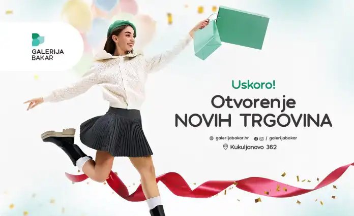 New Yorker, Sinsay, dm samo su neke od trgovina koje uskoro stižu u Galeriju Bakar New Yorker, Sinsay, dm samo su neke od trgovina koje uskoro stižu u Galeriju Bakar