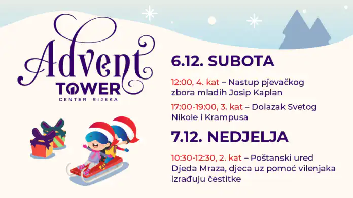 Ovaj vikend u Toweru: Posjet Sv. Nikole i program za najmlađe Ovaj vikend u Toweru: Posjet Sv. Nikole i program za najmlađe